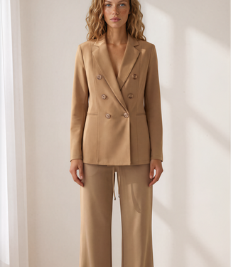 MI PIACE Travel Blazer Double Breasted Bonded Uni 202237 Kangaroo