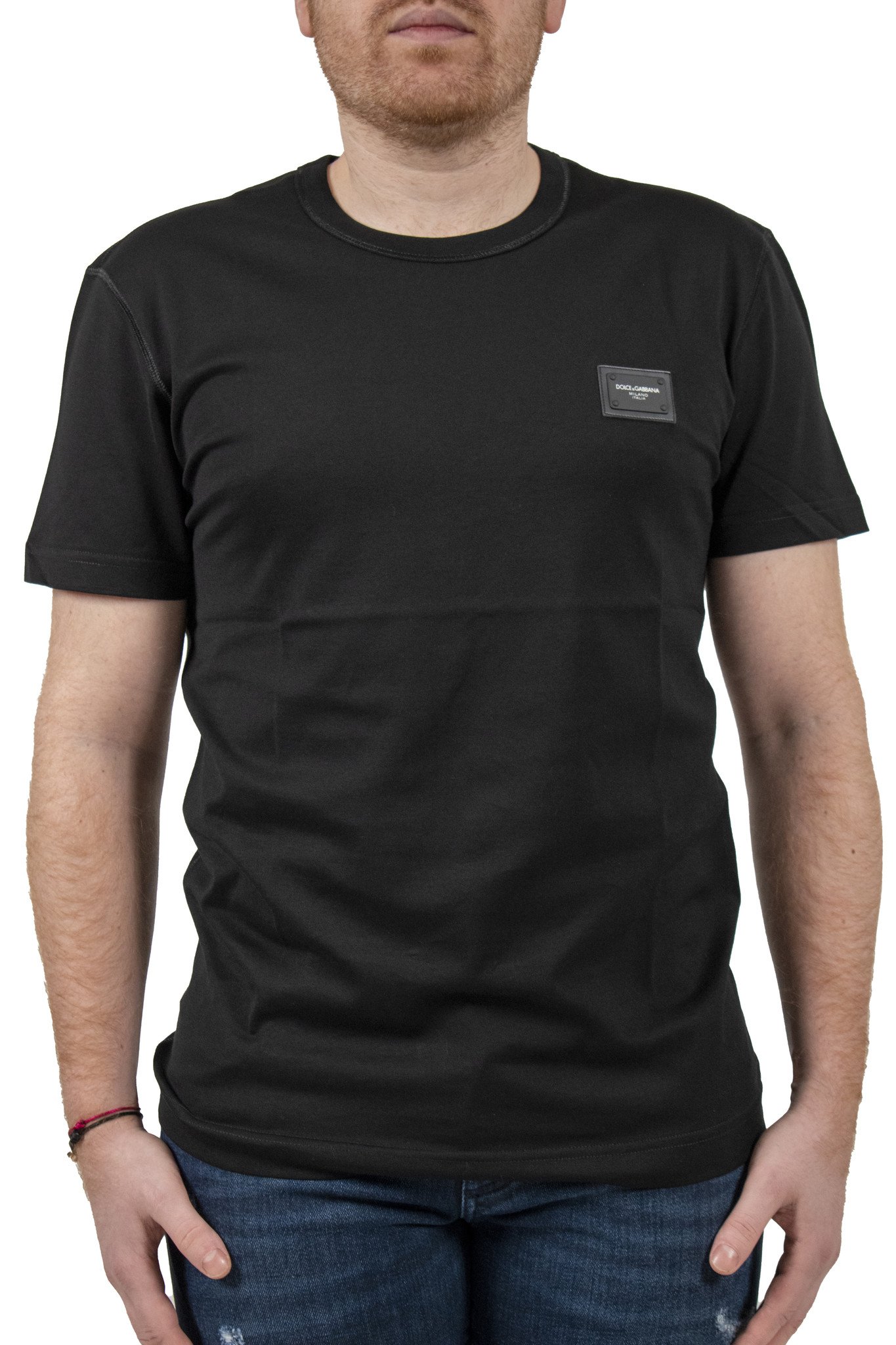 Dolce\u0026Gabbana Logoed Plaque T-Shirt 