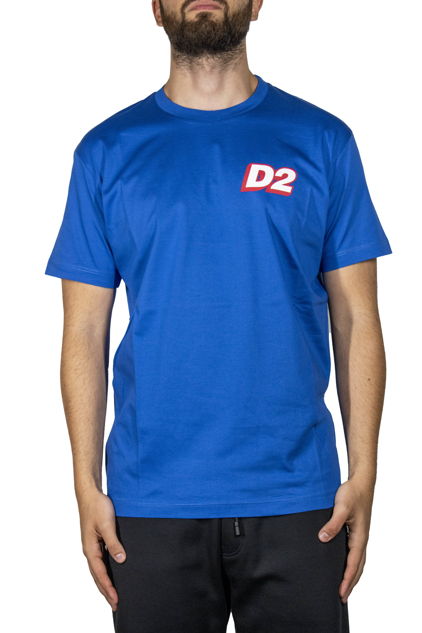 Gaan Bukken Bestaan Dsquared2 D2 T-Shirt Blue - Merkmode