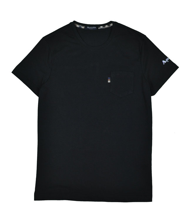 Aquascutum Schwarzes T-shirt