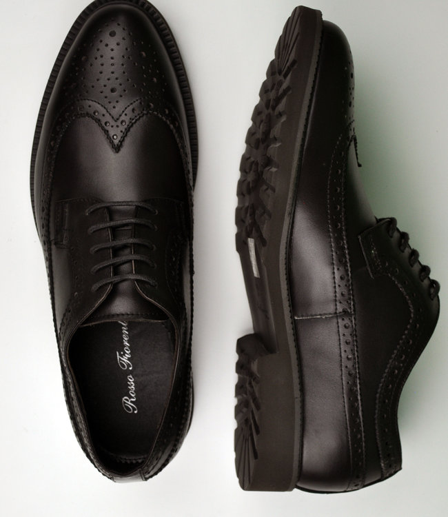 Rosso Fiorentino brown lace-up business shoes