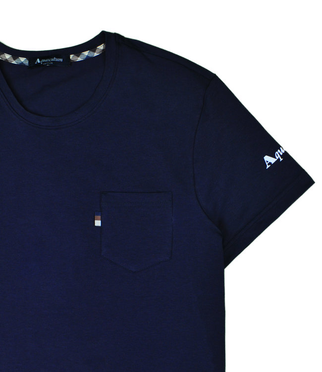 Aquascutum T-shirt blu navy