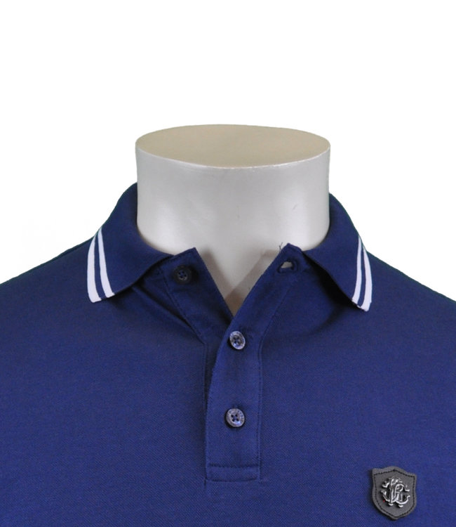 Roberto Cavalli blaues Poloshirt