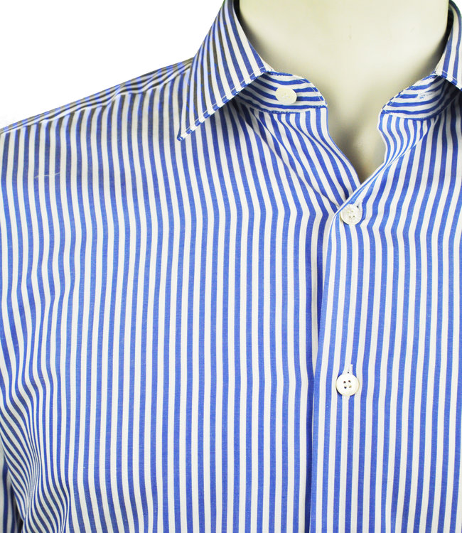 Roberto Cavalli blau & weiss Hemd