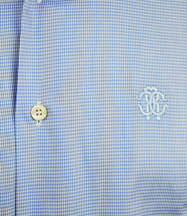 Roberto Cavalli camicia azzurra & bianca