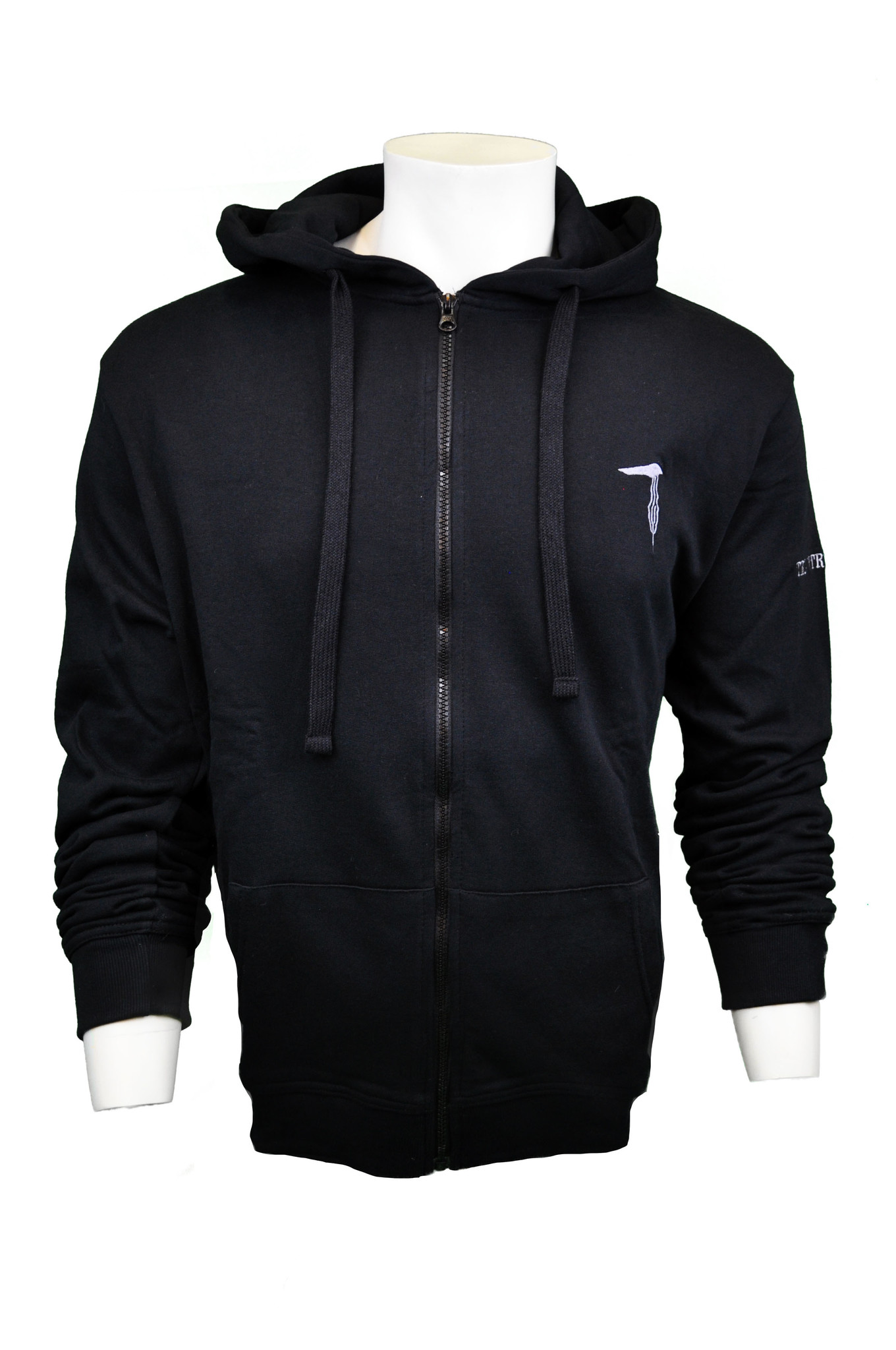 Tru Trussardi hooblack hoodie with zipdie Montenapoleone