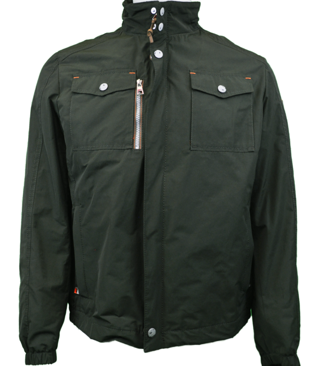 Bugatti  giacca autunnale verde scuro