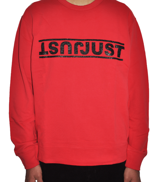 Just Cavalli Rotes Sweatshirt/Pullover mit Schriftaufdruck