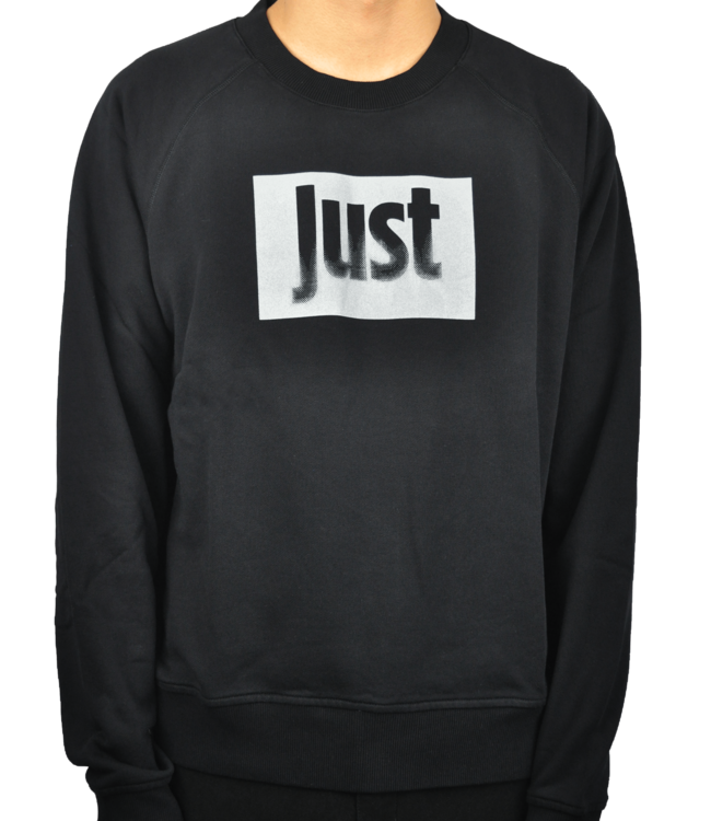 Just Cavalli Schwarzes Sweatshirt/Pullover mit Schriftaufdruck 'Just'