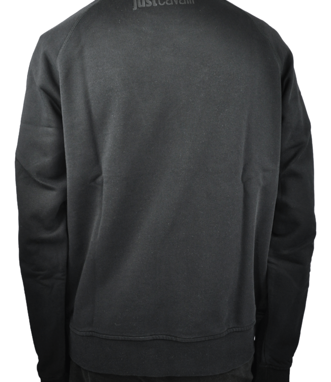 Just Cavalli Schwarzes Sweatshirt/Pullover mit Schriftaufdruck