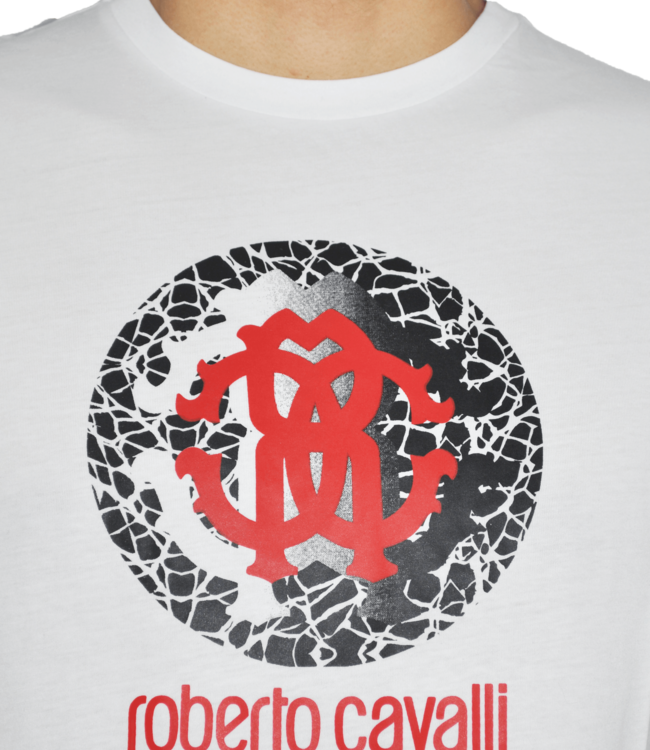 Roberto Cavalli White T-shirt with Logo print