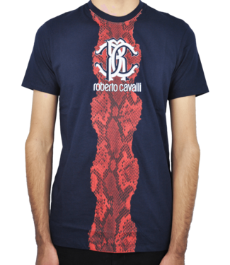 Roberto Cavalli T-shirt Marineblau