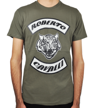 Roberto Cavalli T-shirt Militärgrün