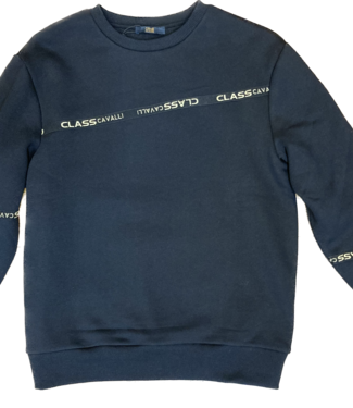 Class Cavalli Sweater - Black with label appliqué