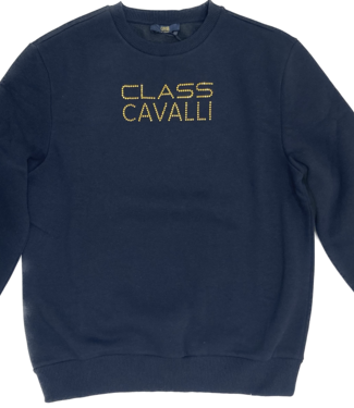 Class Cavalli Pullover - Schwarz mit Strass