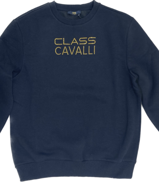 Class Cavalli Sweater - Black with rhinestone