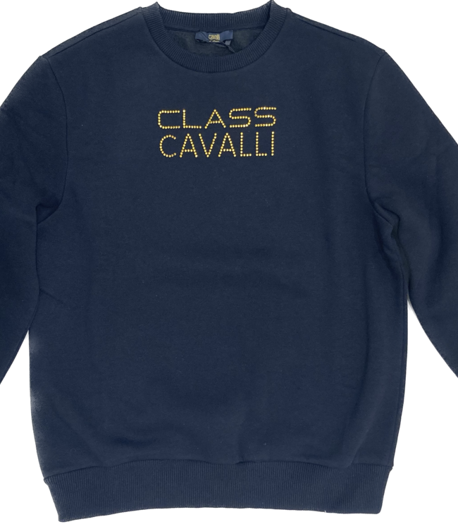 Class Cavalli Felpa nera 65% Cotone 35% Poliestere