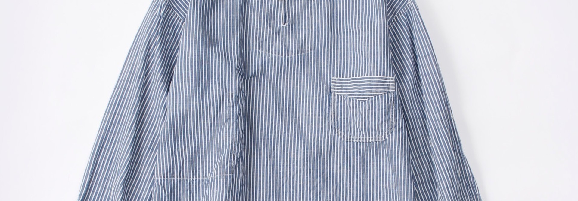 WH Cotton Linen Hickory Umahiko Pullover Shirt