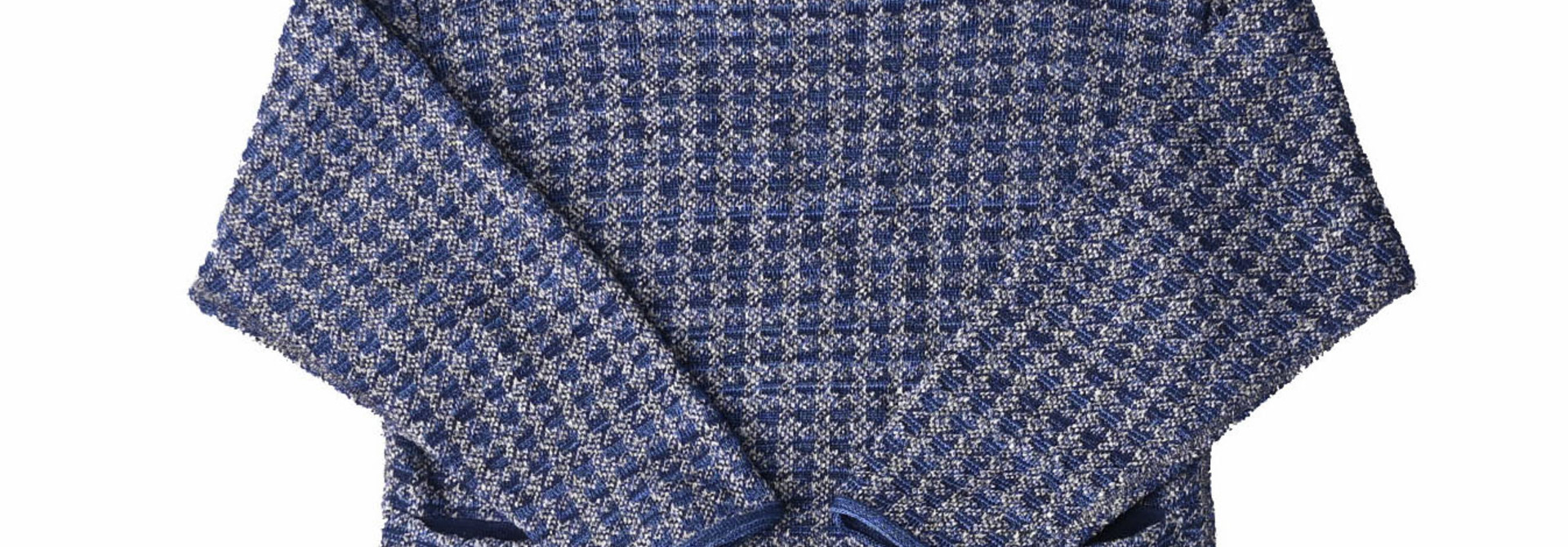 Indigo Knit Jacquard 908 Umahiko Sweater