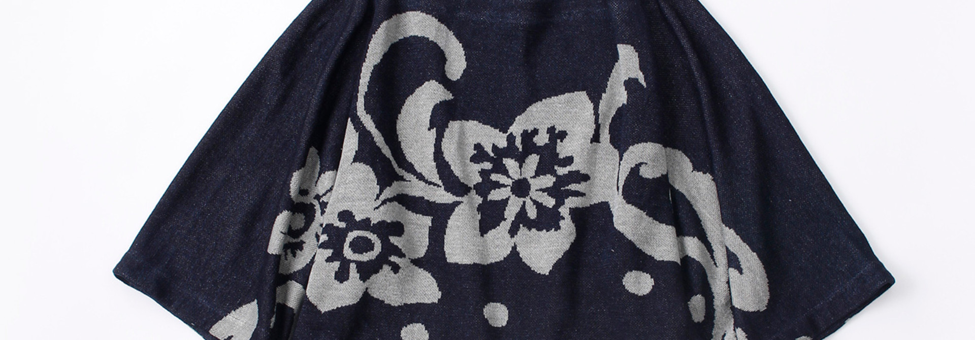 WH Indigo Linen Jacquard Yakko T-shirt