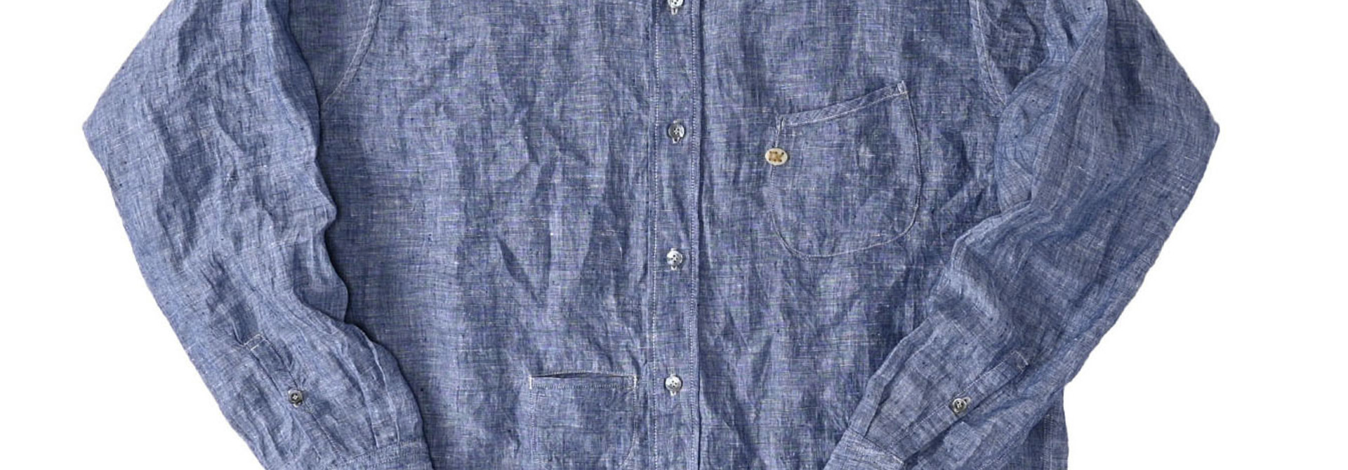 Indian Linen 908 Ocean Button Down Shirt (0421)
