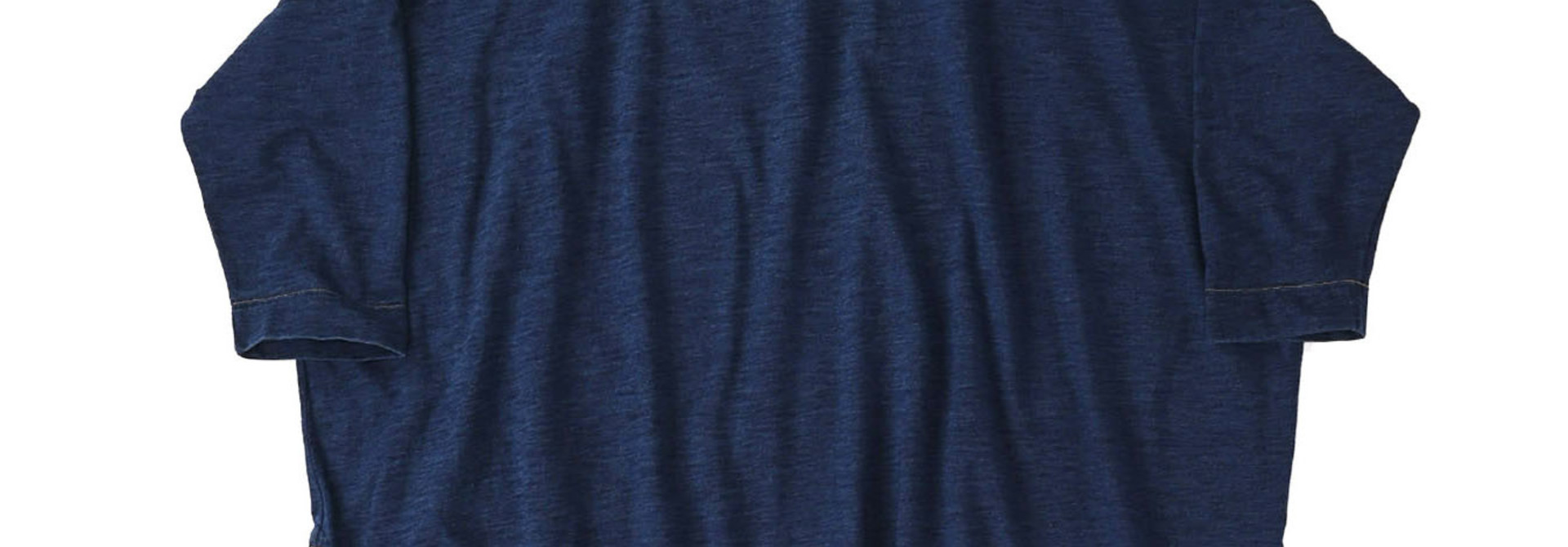 Indigo Zyu Zimbabwe Cotton Big Slit T-shirt (0721)