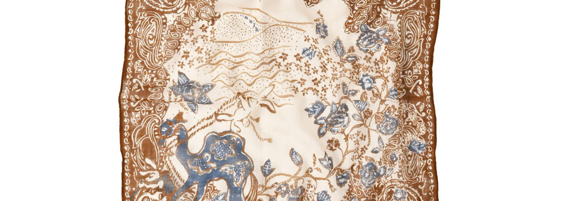 Sarasa Map Vacation Picture Book Bandana(0721)