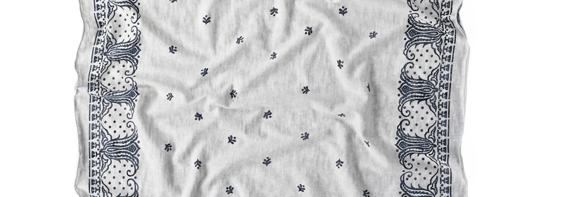 Indigo Botanical Bandana