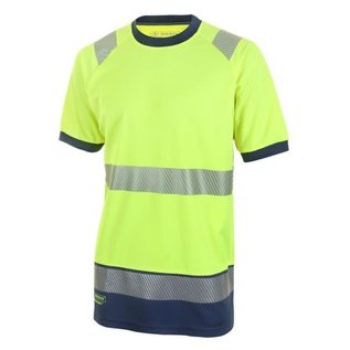 B Seen HVTT001 Hi Vis Two-tone T Shirt with Retro Tape