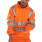 B Seen Hi Vis Zipped Sweatshirt BSZSSEN