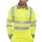 Beeswift Long Sleeve Hi Visibility Polo