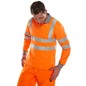 Beeswift Long Sleeve Hi Visibility Polo