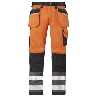 Snickers Workwear Snickers 3233 Hi-Vis Holster Pockets Trousers Class 2