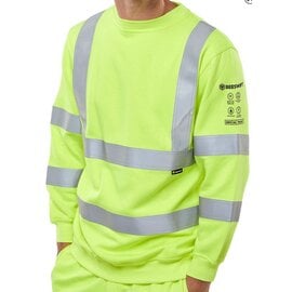 Beeswift Hi Vis Sweatshirt Yellow 6XL