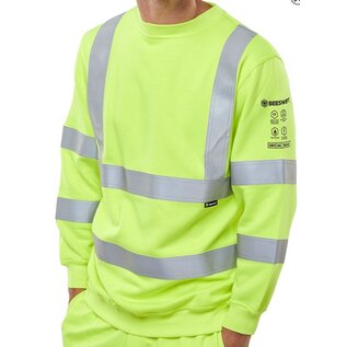 Beeswift Beeswift Hi Vis Sweatshirt Yellow 6xl
