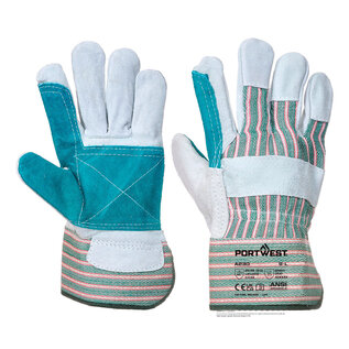 Portwest A230 - Leather Rigger 365 Cow Split Reinforced Palm Glove