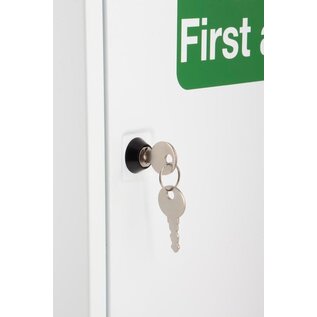 Click Medical Single Door Metal First Aid Cabinet (46 x 30 x 14cm)