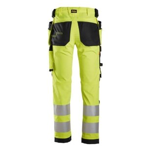 Snickers Workwear 6243 Hi Vis Class 2 Stretch Trousers Holster Pockets