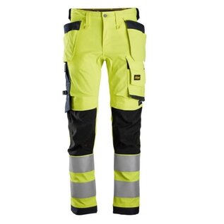 Snickers Workwear 6243 Hi Vis Class 2 Stretch Trousers Holster Pockets