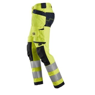 Snickers Workwear 6243 Hi Vis Class 2 Stretch Trousers Holster Pockets