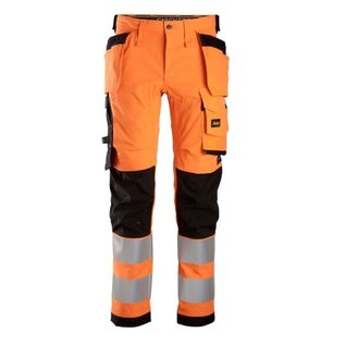Snickers Workwear 6243 Hi Vis Class 2 Stretch Trousers Holster Pockets