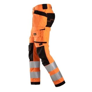 Snickers Workwear 6243 Hi Vis Class 2 Stretch Trousers Holster Pockets