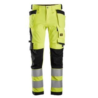 Snickers Workwear 6243 Hi Vis Class 2 Stretch Trousers Holster Pockets