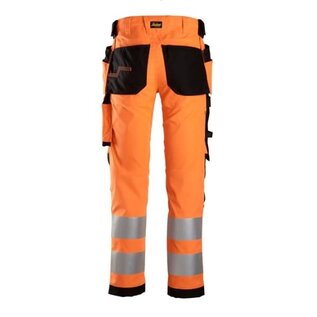 Snickers Workwear 6243 Hi Vis Class 2 Stretch Trousers Holster Pockets