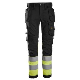 Snickers Workwear 6234  High-Vis Class 1, Stretch Trousers Holster Pockets