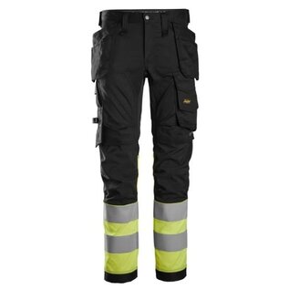 Snickers Workwear 6234  High-Vis Class 1, Stretch Trousers Holster Pockets