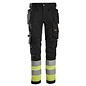 Snickers Workwear 6234  High-Vis Class 1, Stretch Trousers Holster Pockets