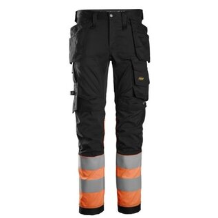 Snickers Workwear 6234  High-Vis Class 1, Stretch Trousers Holster Pockets