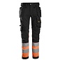 Snickers Workwear 6234  High-Vis Class 1, Stretch Trousers Holster Pockets