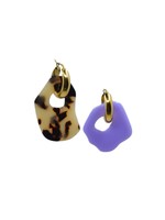 IMRUBY SUZE MAY pair gold earrings
